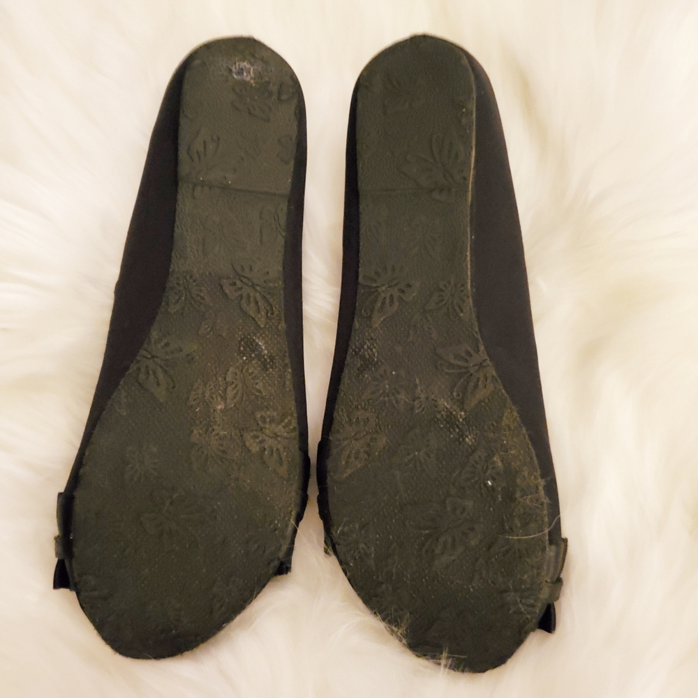 One Step Up Cute Black Flats, Size 7 New - Picture 3 of 4